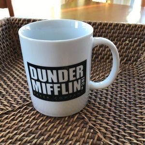 Mug Dunder Mifflin Inc Paper Company TV Show Coffee Tea Black White